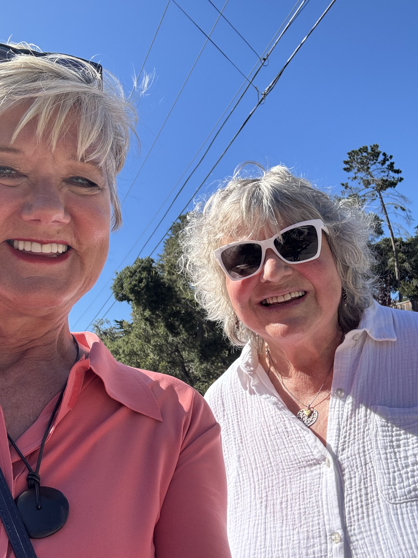 Door to door in District 2, talking with a neighbor.