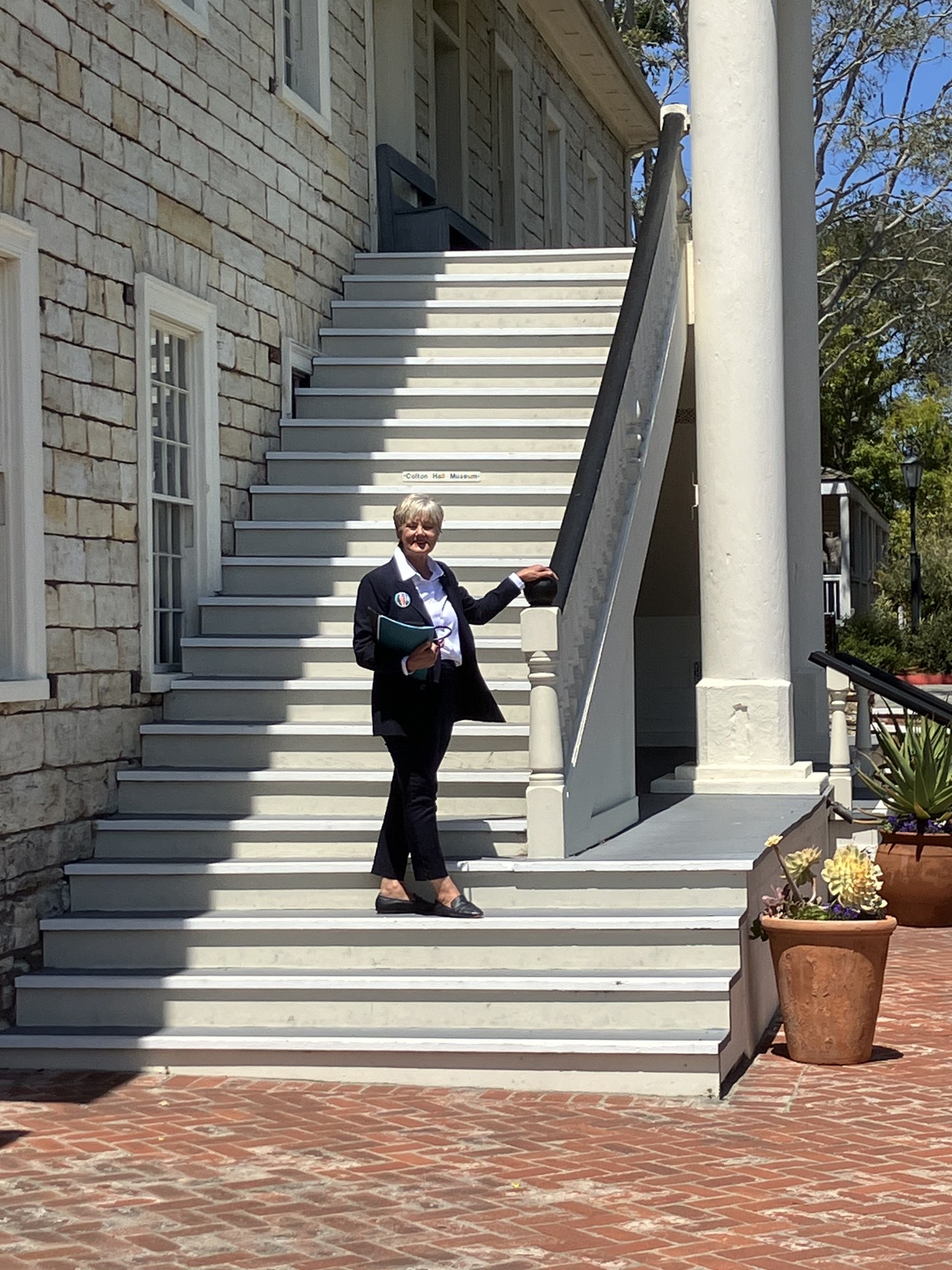 On the steps of Colton Hall — where Monterey's civic story began.