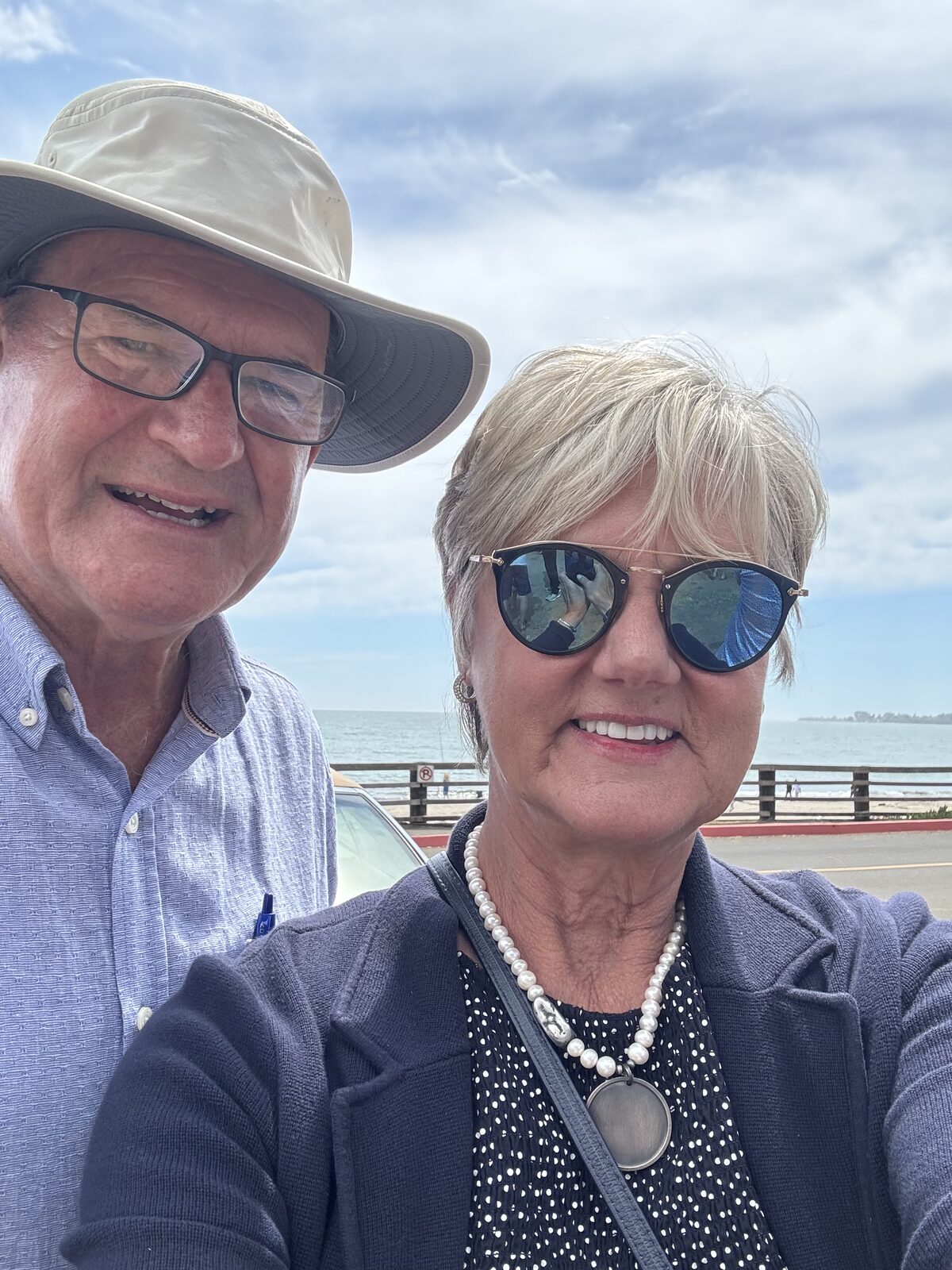 Vicki and Dan along the Monterey waterfront.